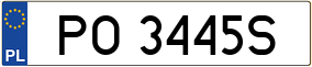 Truck License Plate